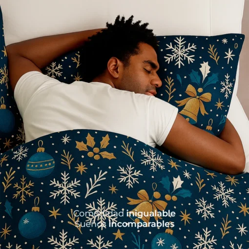 Duvet Navide o Doble Faz Estrella de Noche Buena Casa LiLe