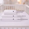 Juego de s banas blanco con boleros para cuna Casa LiLe