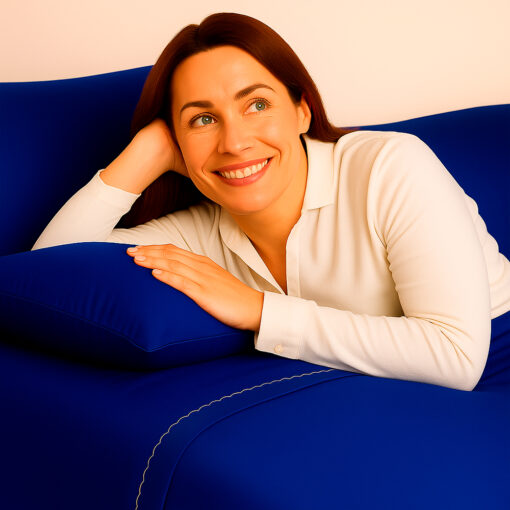 Juego de sábanas azul rey