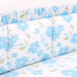 Bumper para Cuna Polialgod n Flores 144 Hilos Casa LiLe