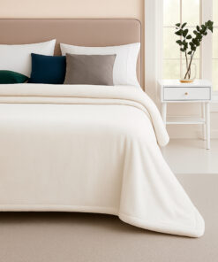 Cobija piel de conejo sintética beige