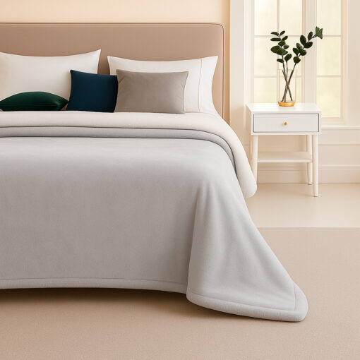 Cobija piel de conejo sintética gris