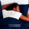Juego de Duvet Azul Noche liso 100% Microfibra Casa LiLe