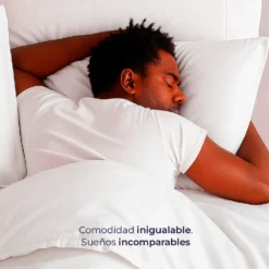 Juego de Duvet Blanco Liso de microfibra Casa LiLe