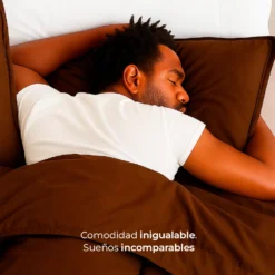 Combo: juego de duvet caf + plum n Casa LiLe