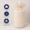 Duvet + Fundas Jacquard 300 Hilos Polialgod n Beige Dise o Geom trico Casa LiLe