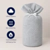 Duvet + Fundas Jacquard 300 Hilos Polialgod n Gris Dise o Geom trico Casa LiLe