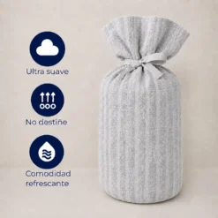 Duvet + Fundas Jacquard 300 Hilos Polialgod n Gris L neas Finas Casa LiLe