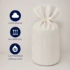 Duvet + Fundas Jacquard 300 Hilos Polialgod n Marfil L neas Finas Casa LiLe