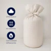 Duvet + Fundas Jacquard 300 Hilos Polialgod n Marfil Dise o Geom trico Casa LiLe