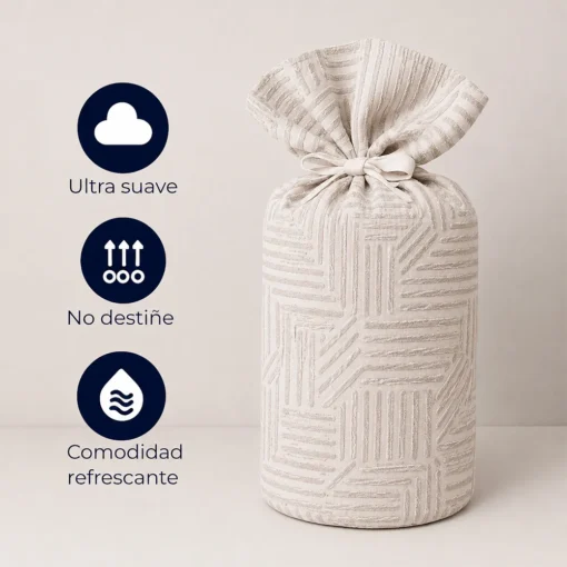 Duvet + Fundas Jacquard 300 Hilos Polialgod n Taup Dise o Geom trico Casa LiLe