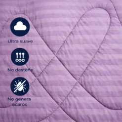 Plum n Lila Embozado Premium + Set Fundas Casa LiLe