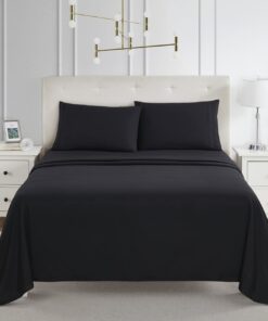Alternative view of Juego de Sábanas Algodón Negro 400 hilos para Hoteles