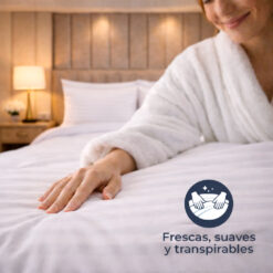 Alternative view of Juego de Sábanas Hoteleras 300 Hilos Premium Blancas