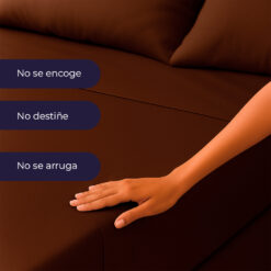 Juego de sábanas café