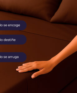 Juego de sábanas café