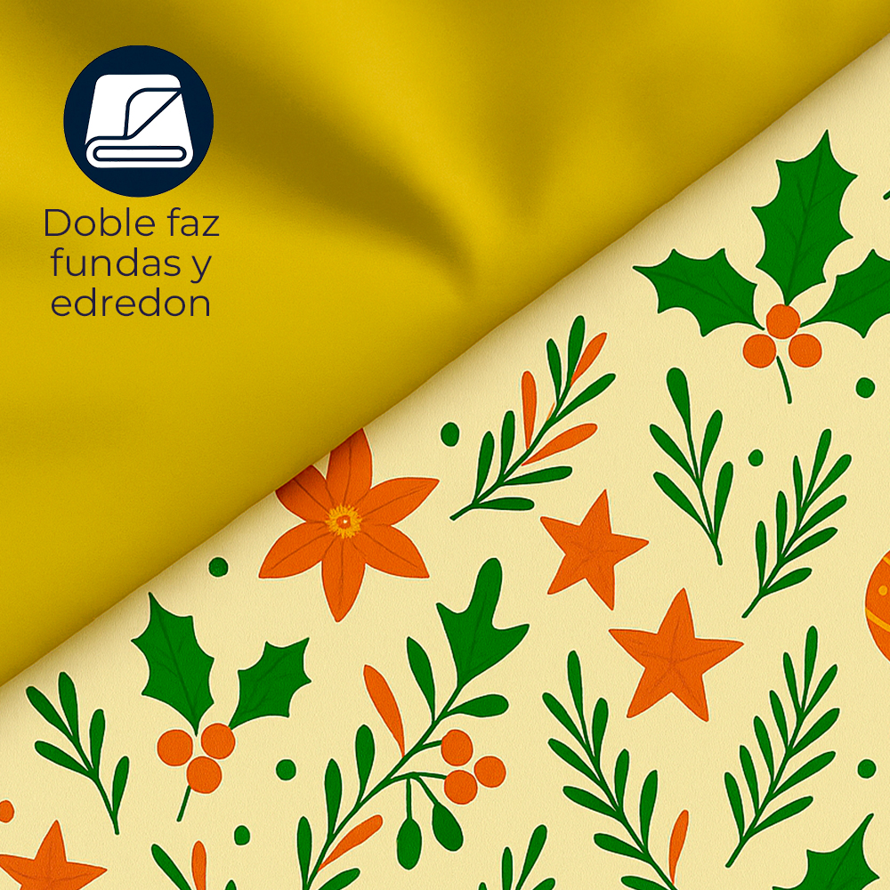 Duvet Navideño Doble Faz – Navidad Clásica - Imagen 6