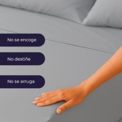 Juego de sábanas gris