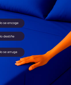 Juego de sábanas azul rey