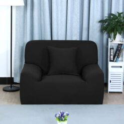 Alternative view of Protector de sofá premium negro un (1) puesto
