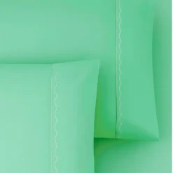 Juego de duvet verde menta de poli ster Tipo B (Con Imperfecciones) Casa LiLe