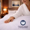 Duvet Hotelero Blanco 300 Hilos 100% Algod n + Fundas Casa LiLe