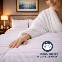 Alternative view of Duvet Hotelero Blanco 300 Hilos 100% Algodón Premium + Fundas