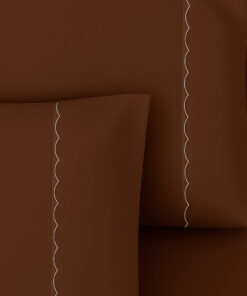 Juego de sábanas café