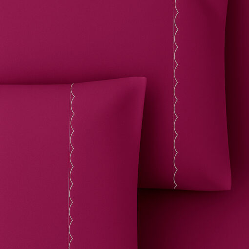 Juego de sábanas vinotinto