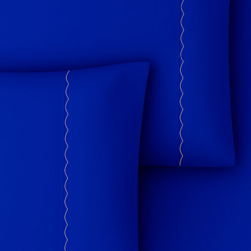 Juego de sábanas azul rey