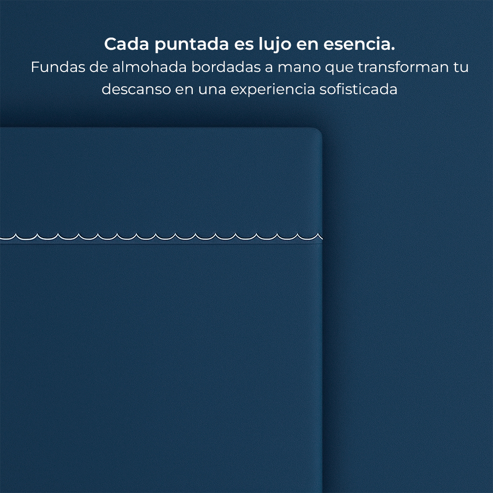Juego de Sábanas 300 Hilos Azul Petróleo - Imagen 8