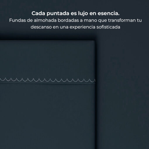 Juego de sábanas algodón azul oscuro