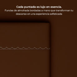 Juego de sábanas café