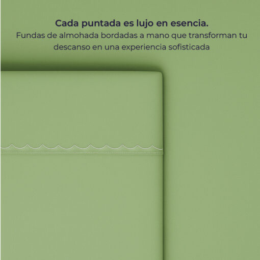 Juego de sabanas verde manzana