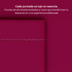 Juego de sábanas vinotinto