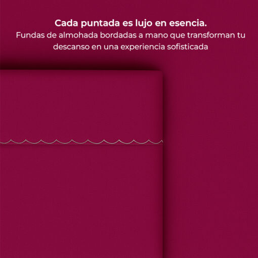 Juego de sábanas vinotinto