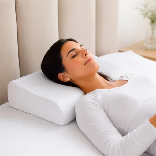Almohada cervical blanca foam memory Casa LiLe