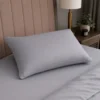 Almohada gris claro est ndar con relleno siliconado Casa LiLe