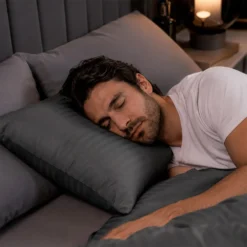 Almohada gris oscuro est ndar de microfibra Casa LiLe