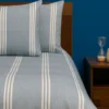Juego de Duvet Cati nico Azul Triple L nea Casa LiLe