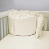 Bumper para cuna beige con boleros Casa LiLe