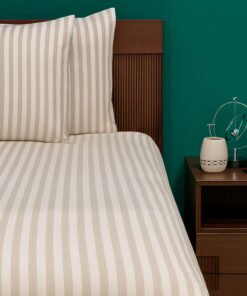 Juego de Duvet Catiónico Café Raya Media