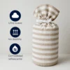 Juego de Duvet Cati nico Caf Raya Media Casa LiLe