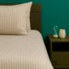 Juego de Duvet Cati nico Caf Raya Delgada Casa LiLe