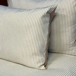 Juego de Duvet Cati nico Caf Raya Delgada Casa LiLe