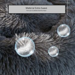 Alternative view of Cama para mascotas tipo dona gris alelí