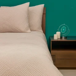 Juego de Duvet Jacquard Camel Rayas Casa LiLe