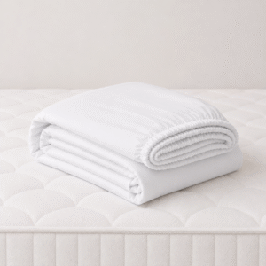 Sábana Ajustable Blanca 250 Hilos Doble Tipo B (Con Imperfecciones)