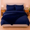 Combo LIL Azul Oscuro Premium - Plum n + Juego de Duvet + Almohada + Cobija Bunny Casa LiLe