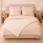 Combo LILÉ Beige - Plumón + Juego de Duvet + Almohada + Cobija Bunny